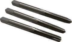 Hertel - #12-24 UNC, 4 Flute, Bottoming, Plug & Taper, Bright Finish, High Speed Steel Tap Set - 2-3/8" OAL, 2B/3B Class of Fit - Best Tool & Supply