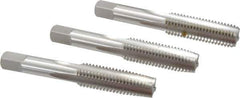 Hertel - M14x2.00 Metric Coarse, 4 Flute, Bottoming, Plug & Taper, Bright Finish, High Speed Steel Tap Set - 3-19/32" OAL, 6H Class of Fit - Best Tool & Supply