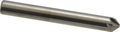 Hertel - 1/4" Head Diam, 1/4" Shank Diam, 6 Flute 90° Solid Carbide Countersink - Bright Finish, 2" OAL, Single End, Straight Shank, Right Hand Cut - Best Tool & Supply