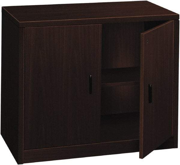 Hon - 36" Wide x 29-1/2" High x 20" Deep, 1 Drawer Supply - Laminate Over Wood, Mahogany - Best Tool & Supply