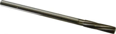 Made in USA - 27/64" High Speed Steel 6 Flute Chucking Reamer - Spiral Flute, 0.373" Straight Shank, 1-3/4" Flute Length, 7" OAL - Best Tool & Supply