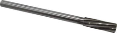 Made in USA - 11/16" High Speed Steel 8 Flute Chucking Reamer - Spiral Flute, 0.5615" Straight Shank, 2-1/4" Flute Length, 9" OAL - Best Tool & Supply