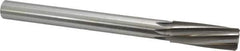 Made in USA - 1" High Speed Steel 8 Flute Chucking Reamer - Spiral Flute, 7/8" Straight Shank, 2-3/4" Flute Length, 10-1/2" OAL - Best Tool & Supply