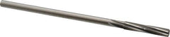 Made in USA - 9/32" Cobalt 6 Flute Chucking Reamer - Spiral Flute, 1/4" Straight Shank, 1-1/2" Flute Length, 6" OAL - Best Tool & Supply