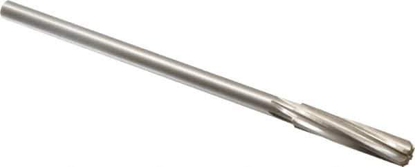 Made in USA - 25/64" Cobalt 6 Flute Chucking Reamer - Spiral Flute, 0.3105" Straight Shank, 1-3/4" Flute Length, 7" OAL - Best Tool & Supply