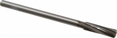 Made in USA - 17/32" Cobalt 6 Flute Chucking Reamer - Spiral Flute, 0.4355" Straight Shank, 2" Flute Length, 8" OAL - Best Tool & Supply