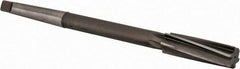 Made in USA - 19/32" High Speed Steel 6 Flute Chucking Reamer - Spiral Flute, 1MT Morse Taper Shank, 2" Flute Length, 8" OAL - Best Tool & Supply