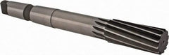 Made in USA - 1-3/8" High Speed Steel 12 Flute Chucking Reamer - Spiral Flute, 4MT Morse Taper Shank, 3-1/4" Flute Length, 12" OAL - Best Tool & Supply