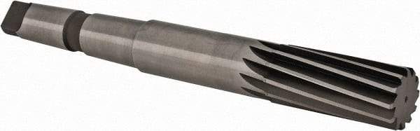 Made in USA - 1-7/16" High Speed Steel 12 Flute Chucking Reamer - Spiral Flute, 4MT Morse Taper Shank, 3-1/4" Flute Length, 12" OAL - Best Tool & Supply