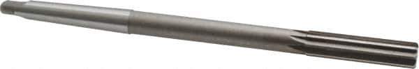 Interstate - 1/2" High Speed Steel 6 Flute Chucking Reamer - Straight Flute, 1MT Morse Taper Shank, 2" Flute Length, 8" OAL - Best Tool & Supply