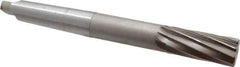 Interstate - 1-1/4" High Speed Steel 10 Flute Chucking Reamer - Spiral Flute, 4MT Morse Taper Shank, 3" Flute Length, 11-1/2" OAL - Best Tool & Supply