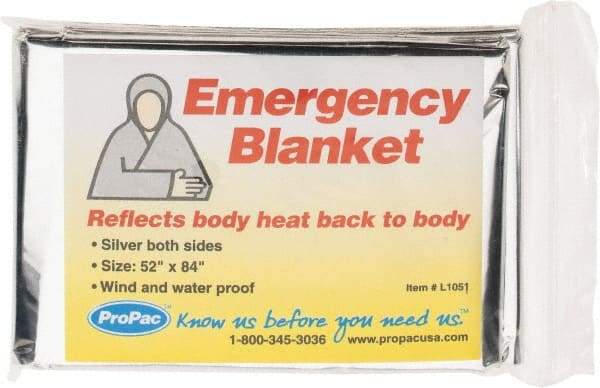 PRO-SAFE - Mylar Rescue and Emergency Blanket - 7 Ft. Long x 52 Inch Wide, Comes in Packet - Best Tool & Supply