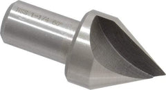 Interstate - 1-1/4" Head Diam, 3/4" Shank Diam, 1 Flute 60° High Speed Steel Countersink - Bright Finish, 2-3/4" OAL, Single End, Straight Shank, Right Hand Cut - Best Tool & Supply