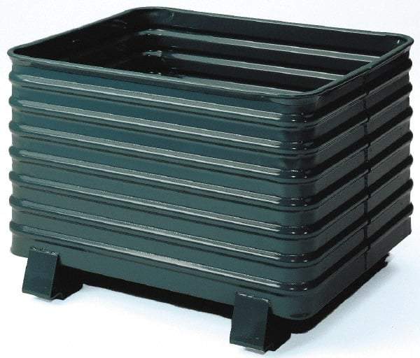 Steel King - 41-1/2" Long x 48" Wide x 28-1/2" High Steel Bin-Style Bulk Container - 4,000 Lb. Load Capacity - Best Tool & Supply