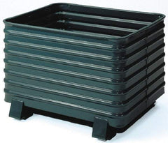 Steel King - 33-1/2" Long x 41-1/2" Wide x 28-1/2" High Steel Bin-Style Bulk Container - 4,000 Lb. Load Capacity - Best Tool & Supply