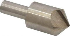 Interstate - 1" Head Diam, 1/2" Shank Diam, 1 Flute 100° High Speed Steel Countersink - Bright Finish, 2-3/4" OAL, Single End, Straight Shank, Right Hand Cut - Best Tool & Supply