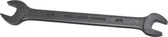 Proto - 3/8" x 7/16" Standard Open End Wrench - 5-7/8" OAL, Double End, Black Finish, 15° Head Angle - Best Tool & Supply