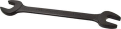 Proto - 1-1/16" x 1-1/8" Standard Open End Wrench - 12-3/8" OAL, Double End, Black Finish, 15° Head Angle - Best Tool & Supply