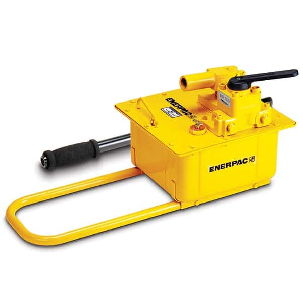 Enerpac - Manual Hydraulic Pumps Number of Stages: 2.000 Oil Volume Per Stroke (Cu. In.): 7.69 - Best Tool & Supply