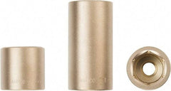 Ampco - 1-1/8", 3/4" Drive, Deep Hand Socket - 6 Points, Aluminum Bronze - Best Tool & Supply