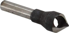 Interstate - 1/4" Shank Diam, 0 Flute 82° High Speed Steel Countersink - Bright Finish, Single End, Straight Shank, Right Hand Cut - Best Tool & Supply