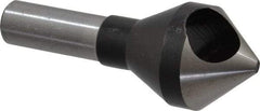 Interstate - 1/2" Shank Diam, 0 Flute 82° High Speed Steel Countersink - Bright Finish, Single End, Straight Shank, Right Hand Cut - Best Tool & Supply