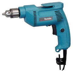 Makita - 3/8" Keyed Chuck, 2,500 RPM, Pistol Grip Handle Electric Drill - 4.9 Amps, 115 Volts, Reversible, Includes Chuck Key & Drill Chuck - Best Tool & Supply