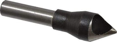 Interstate - 1/4" Shank Diam, 0 Flute 60° High Speed Steel Countersink - Bright Finish, Single End, Straight Shank, Right Hand Cut - Best Tool & Supply