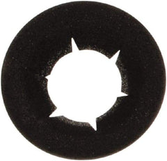 Made in USA - 3/16" OD, Spring Steel Push Nut - Black Phosphate, 3/32" Shaft Diam - Best Tool & Supply