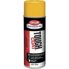 Krylon - OSHA Yellow, 12 oz Net Fill, High Gloss, Enamel Spray Paint - 20 to 25 Sq Ft per Can, 16 oz Container, Use on Conduits, Ducts, Electrical Equipment, Machinery, Metal, Motors, Pipelines & Marking Areas, Railings, Steel Bars, Tool Boxes, Tools - Best Tool & Supply