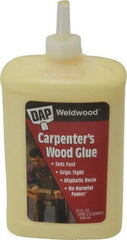 DAP - 32 oz Bottle Yellow Wood Glue - 5 to 7 min Working Time, 72 hr Full Cure Time, Bonds to Cardboard, Fabric, Leather, Particle Board & Wood - Best Tool & Supply