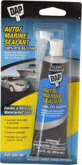 DAP - 2.8 oz Tube Clear RTV Silicone Joint Sealant - -40 to 400°F Operating Temp, 10 to 20 min Tack Free Dry Time, 24 hr Full Cure Time - Best Tool & Supply