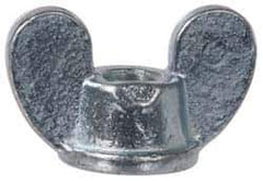 Value Collection - 5/16-18 UNC, Zinc Plated, Steel Standard Wing Nut - Grade 1015-1025, 1-5/8" Wing Span, 1" Wing Span, 7/8" Base Diam - Best Tool & Supply