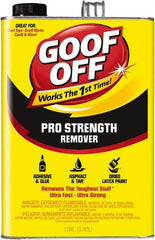 Goof Off - 1 Gal Can Adhesive Remover - Removes Caulk Residue, Chewing Gum, Crayon, Glue, Marker, Paint, Pen, Scuff Marks, Tar, Stickers & Tree Sap - Best Tool & Supply