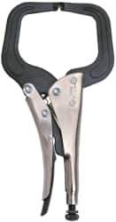 Proto - 11" OAL C-Clamp Locking Pliers - 15/32" Jaw Width, 3-45/64" Jaw Depth, Steel Handle - Best Tool & Supply