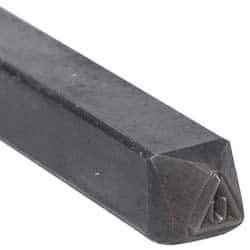 Made in USA - 3/16 Inch Character Size, U within a Triangle, Code Stamp - Steel - Best Tool & Supply