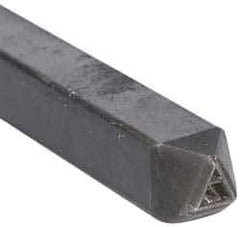 Made in USA - 3/16 Inch Character Size, Z within a Triangle, Code Stamp - Steel - Best Tool & Supply