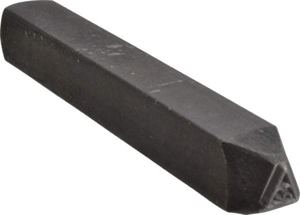 Made in USA - 3/16 Inch Character Size, 32 within a Triangle, Code Stamp - Steel - Best Tool & Supply