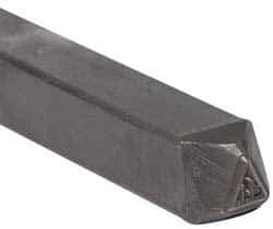 Made in USA - 3/16 Inch Character Size, 41 within a Triangle, Code Stamp - Steel - Best Tool & Supply