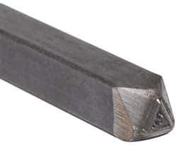 Made in USA - 3/16 Inch Character Size, 42 within a Triangle, Code Stamp - Steel - Best Tool & Supply