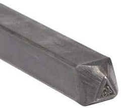 Made in USA - 3/16 Inch Character Size, 49 within a Triangle, Code Stamp - Steel - Best Tool & Supply