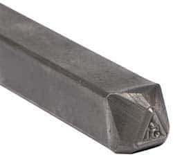 Made in USA - 3/16 Inch Character Size, 51 within a Triangle, Code Stamp - Steel - Best Tool & Supply