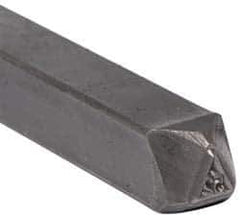 Made in USA - 3/16 Inch Character Size, 52 within a Triangle, Code Stamp - Steel - Best Tool & Supply