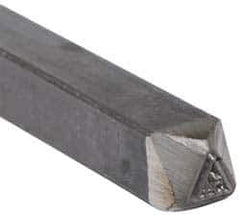 Made in USA - 3/16 Inch Character Size, 54 within a Triangle, Code Stamp - Steel - Best Tool & Supply