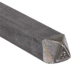 Made in USA - 3/16 Inch Character Size, 65 within a Triangle, Code Stamp - Steel - Best Tool & Supply