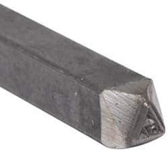 Made in USA - 3/16 Inch Character Size, 67 within a Triangle, Code Stamp - Steel - Best Tool & Supply