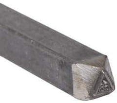 Made in USA - 3/16 Inch Character Size, 68 within a Triangle, Code Stamp - Steel - Best Tool & Supply