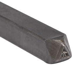 Made in USA - 3/16 Inch Character Size, 70 within a Triangle, Code Stamp - Steel - Best Tool & Supply