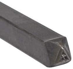 Made in USA - 3/16 Inch Character Size, 71 within a Triangle, Code Stamp - Steel - Best Tool & Supply