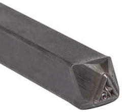 Made in USA - 3/16 Inch Character Size, 76 within a Triangle, Code Stamp - Steel - Best Tool & Supply